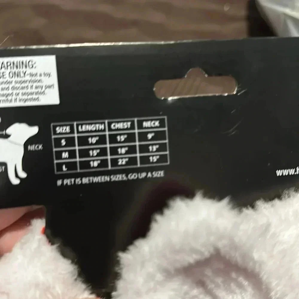 Dog Coat Santa’s smallest reindeer size medium New - Picture 6 of 6